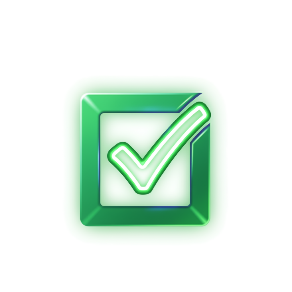 green check mark